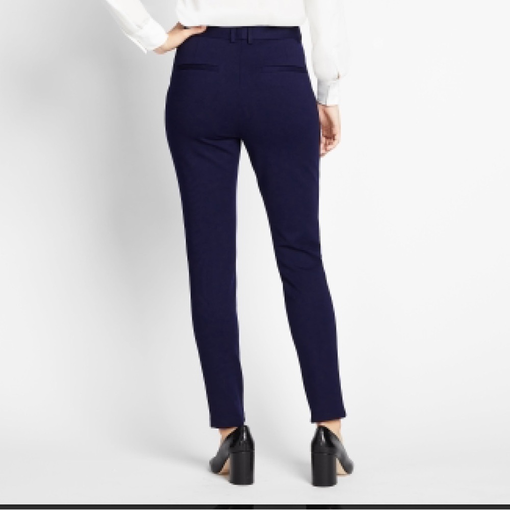 Of/Mercer women’s Essex skinny pants high waisted  size 4 navy blue stretch - Picture 3 of 16